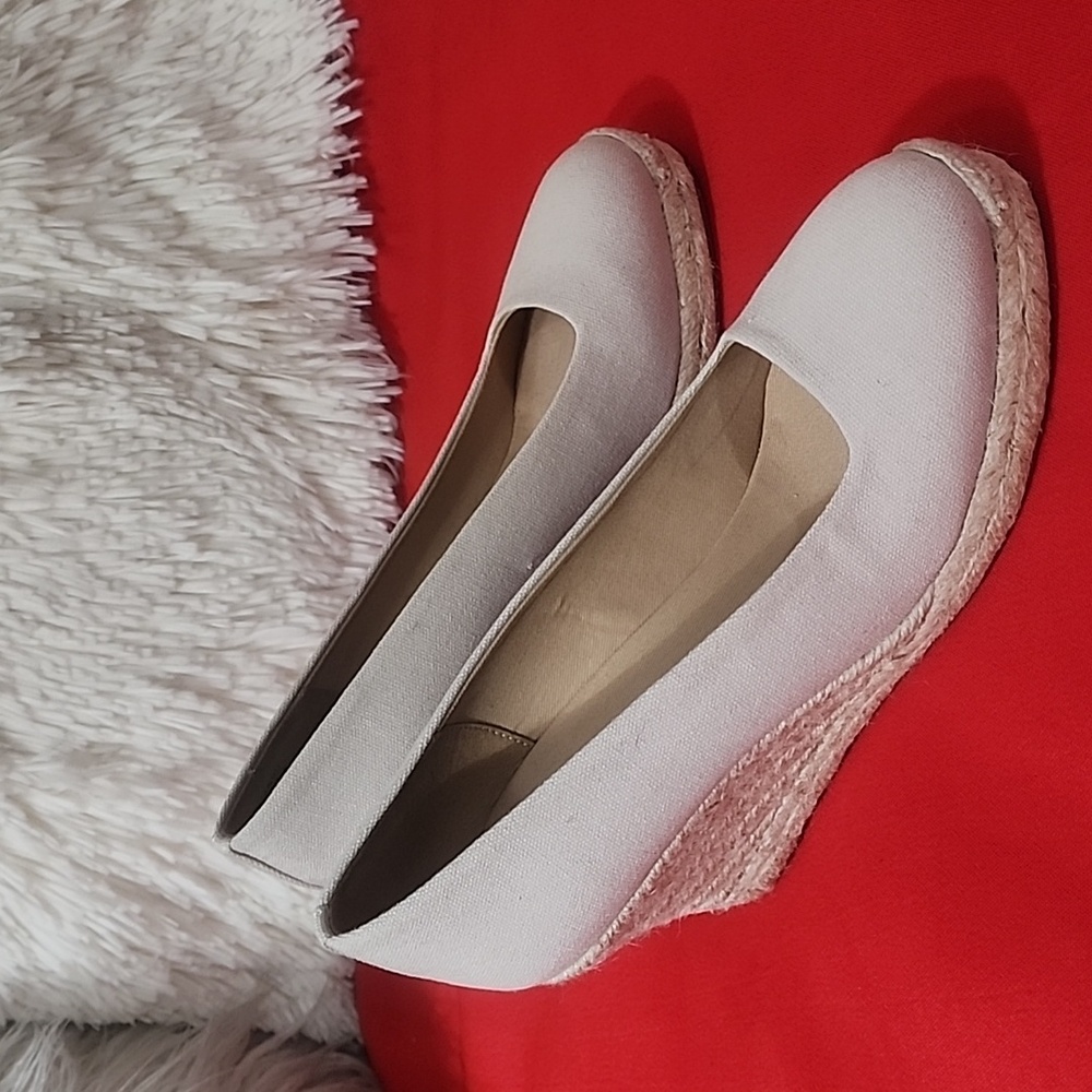 J.Crew Canvas Espadrille Wedges